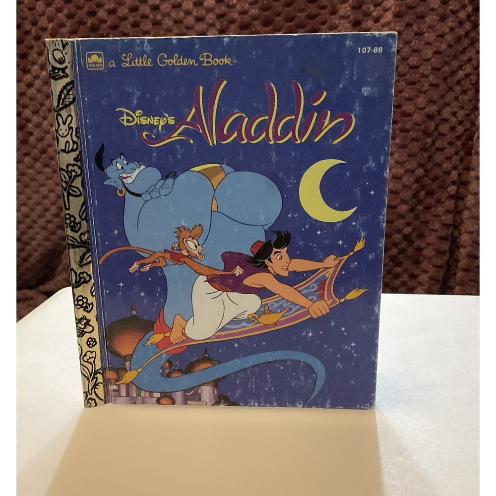 Disney's ALADDIN  Vintage Little Golden Book 1992 First Editiion